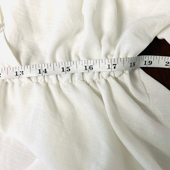 🎉HP🎉ASOS,Stunning Blouse, Lightest Creme,Dolman Sleeves,Front & Back,Size 18 - Picture 7 of 8